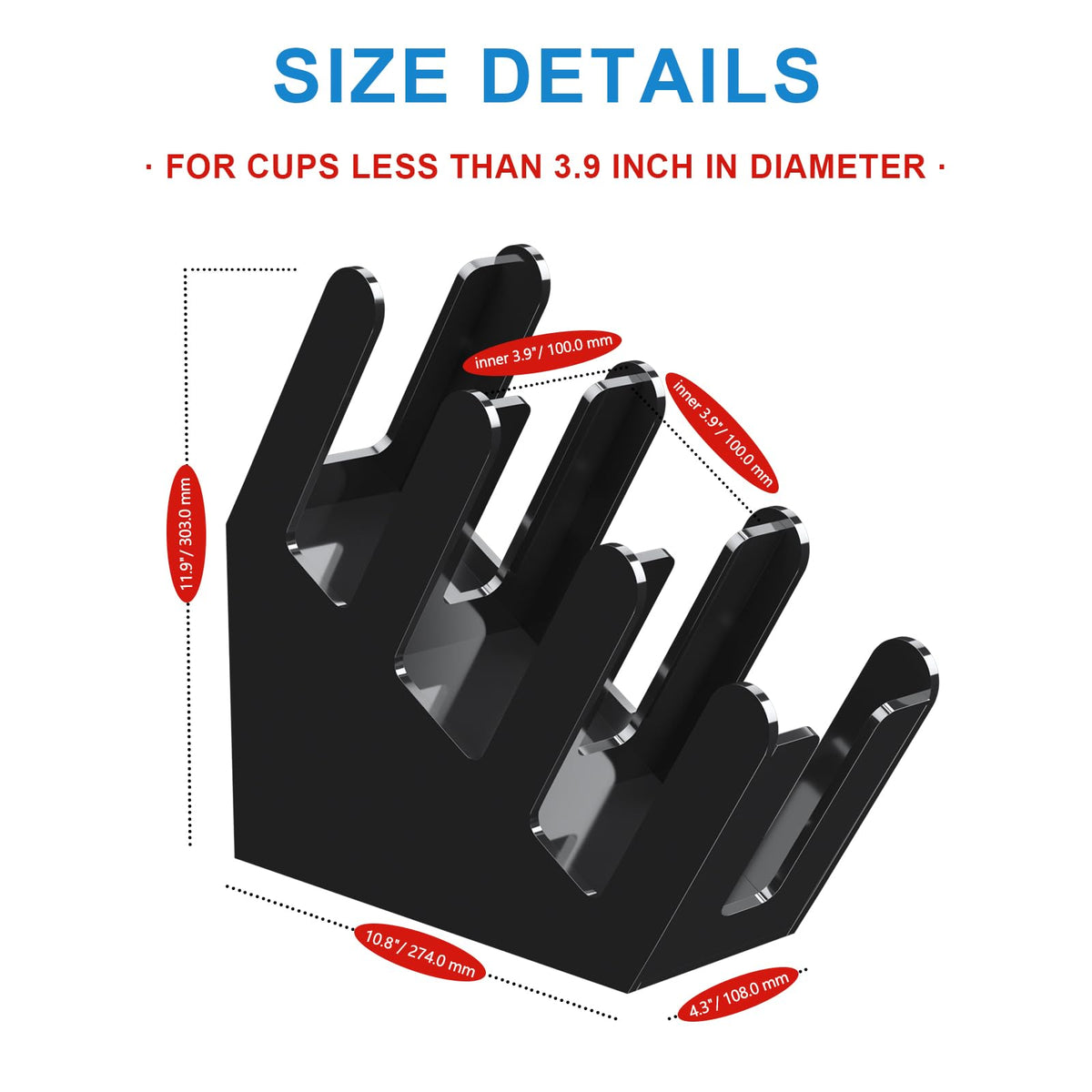 3 Compartment Disposable Cup Holder