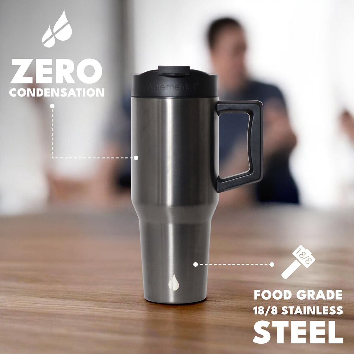 100% Leak Proof 32oz Tumbler with Handle & Straw Travel Mug