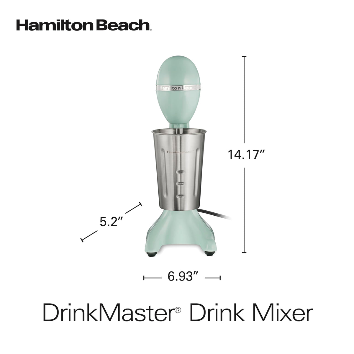 DrinkMaster Retro Milkshake Maker & Electric Drink Mixer