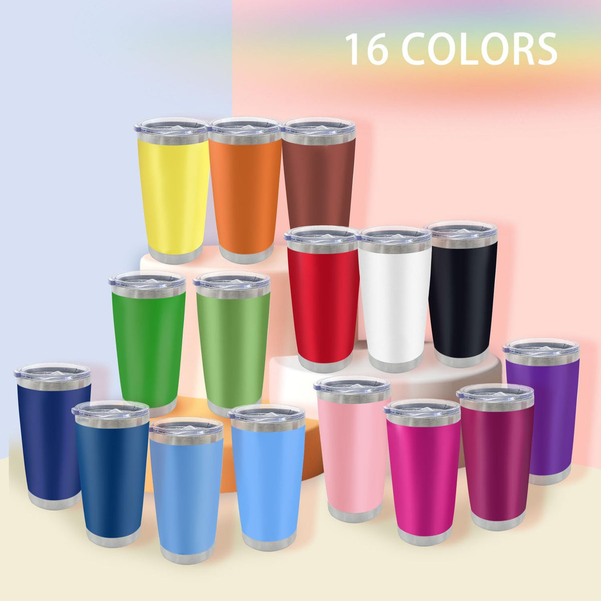 16 Pack Insulated Coffee Tumbler (16 Count)