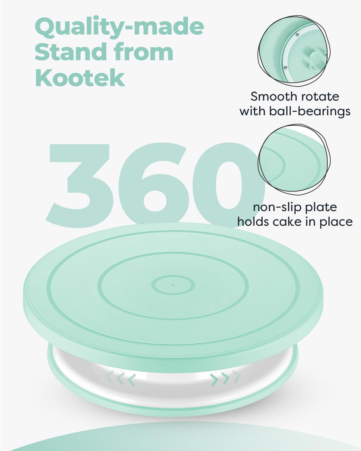Cake Decorating Kit with Turntable Baking Supplies for Beginner Pros