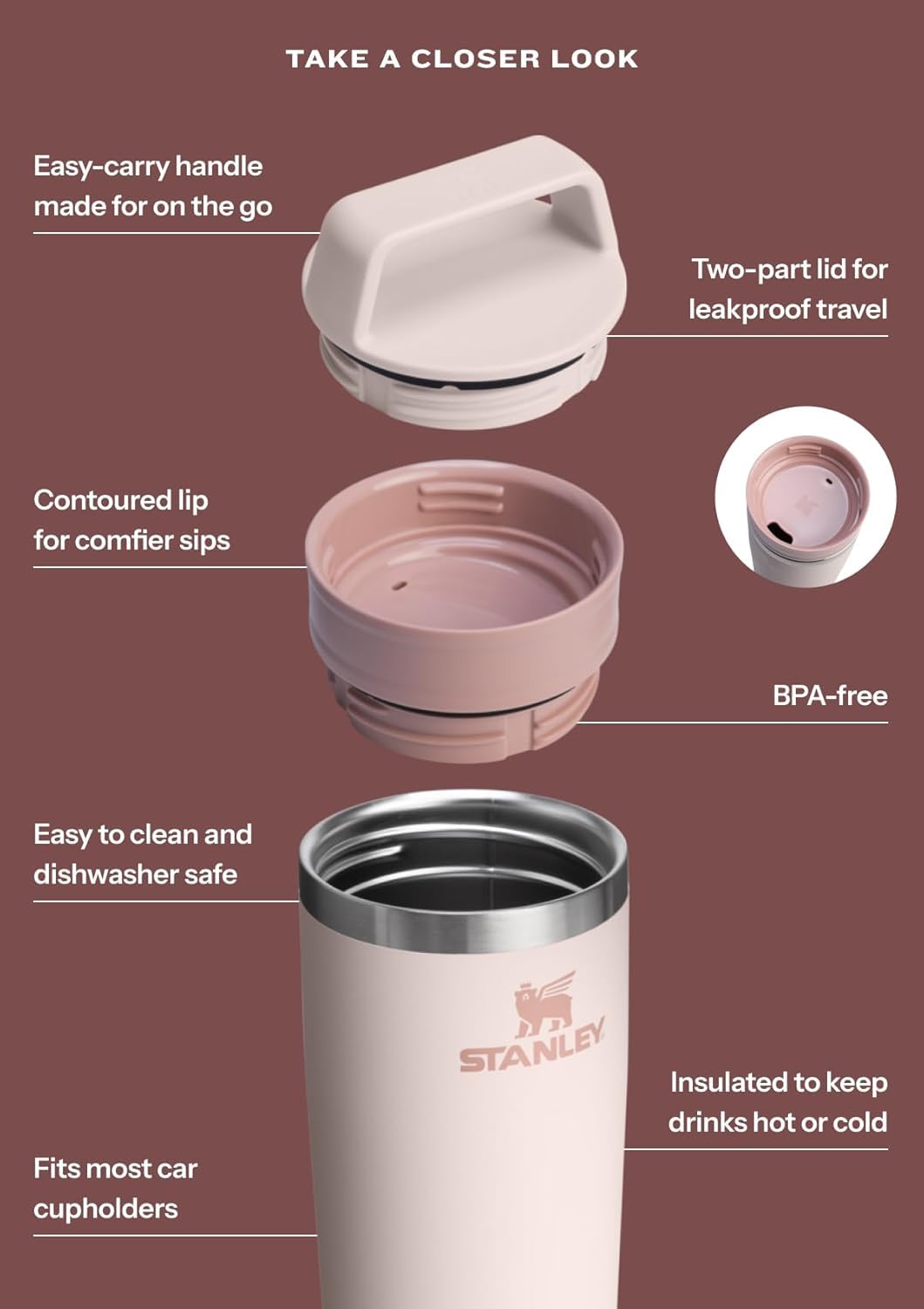 Cafe To Go Travel Mug 16 oz
