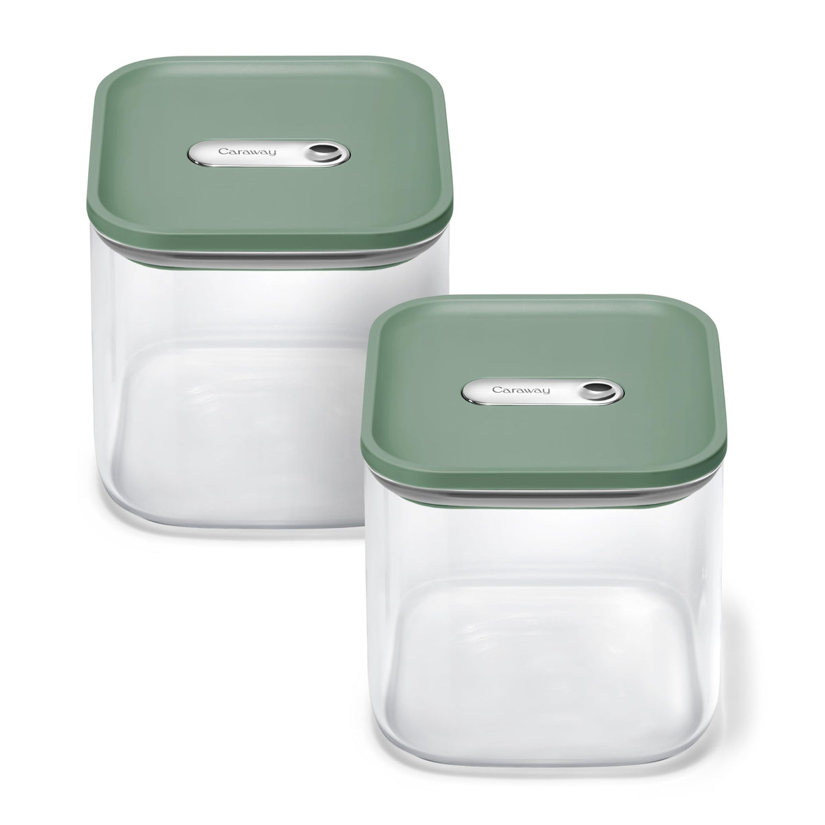 2.5 qt Glass Airtight Food Storage Containers with Lids (2 Count)