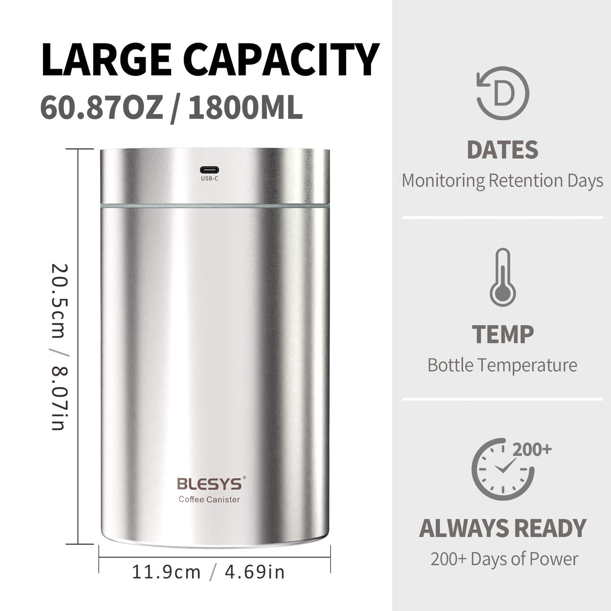 Smart Vacuum Coffee Canister