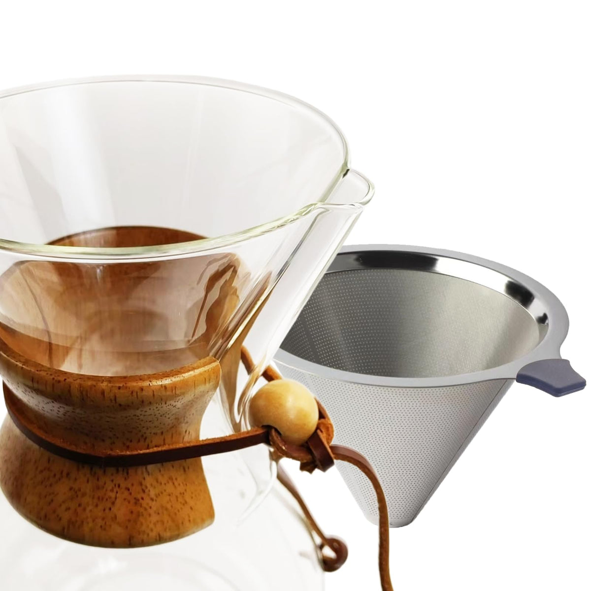 subjectthree Drip Coffee 6 Cup Glass Pour Over Coffee Maker Kit