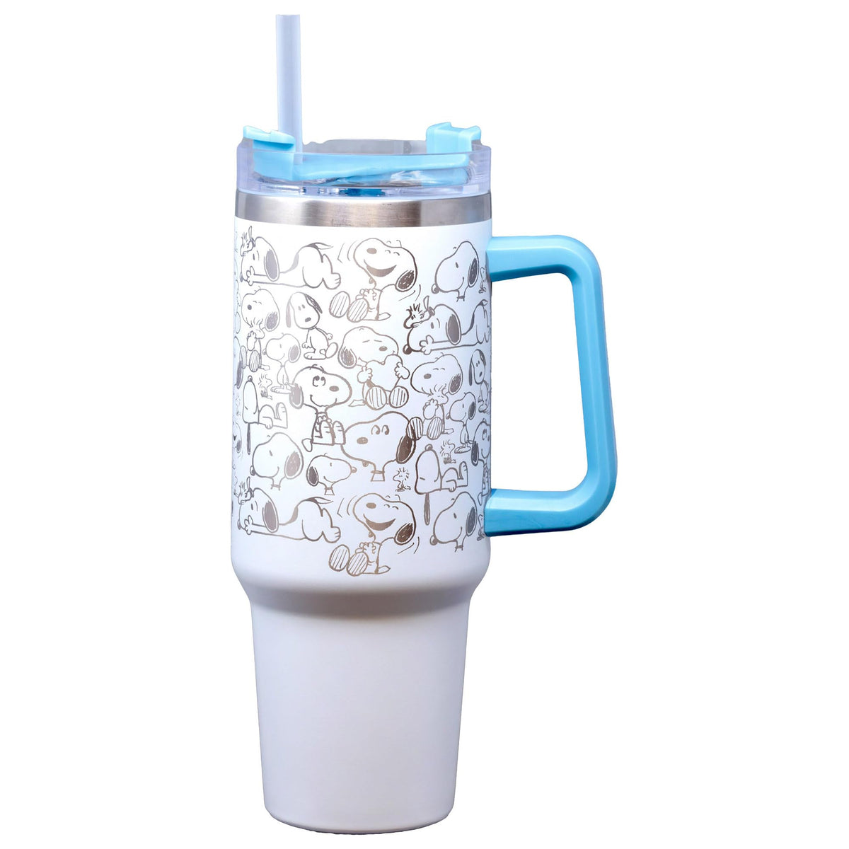 Etched Peanuts Stainless Steel Travel Mug