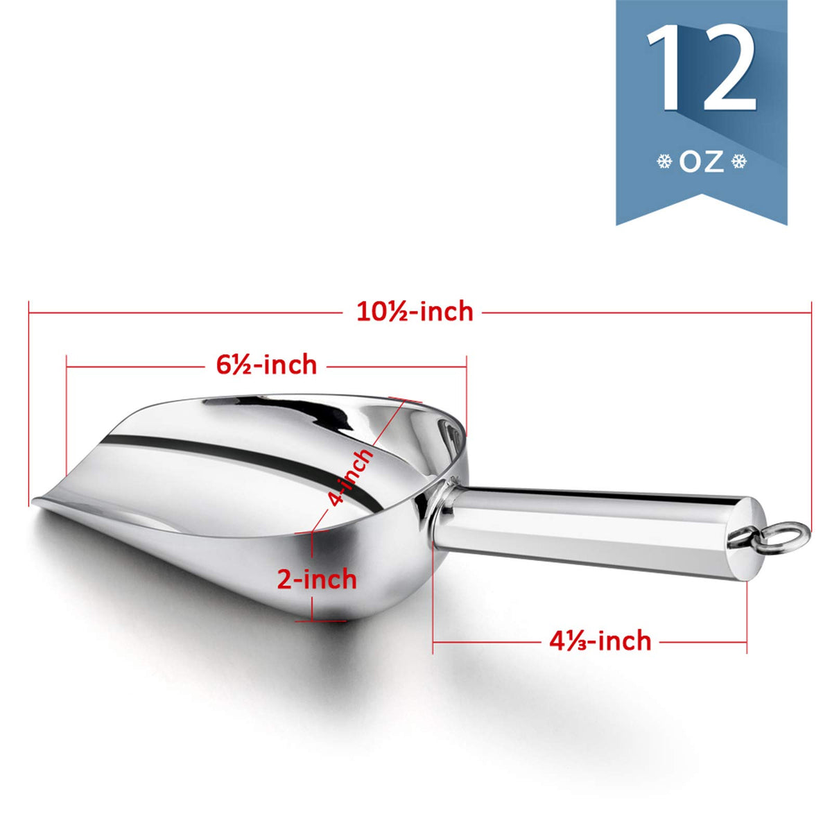 Metal Ice Scoop Set of 2 (2 Count)