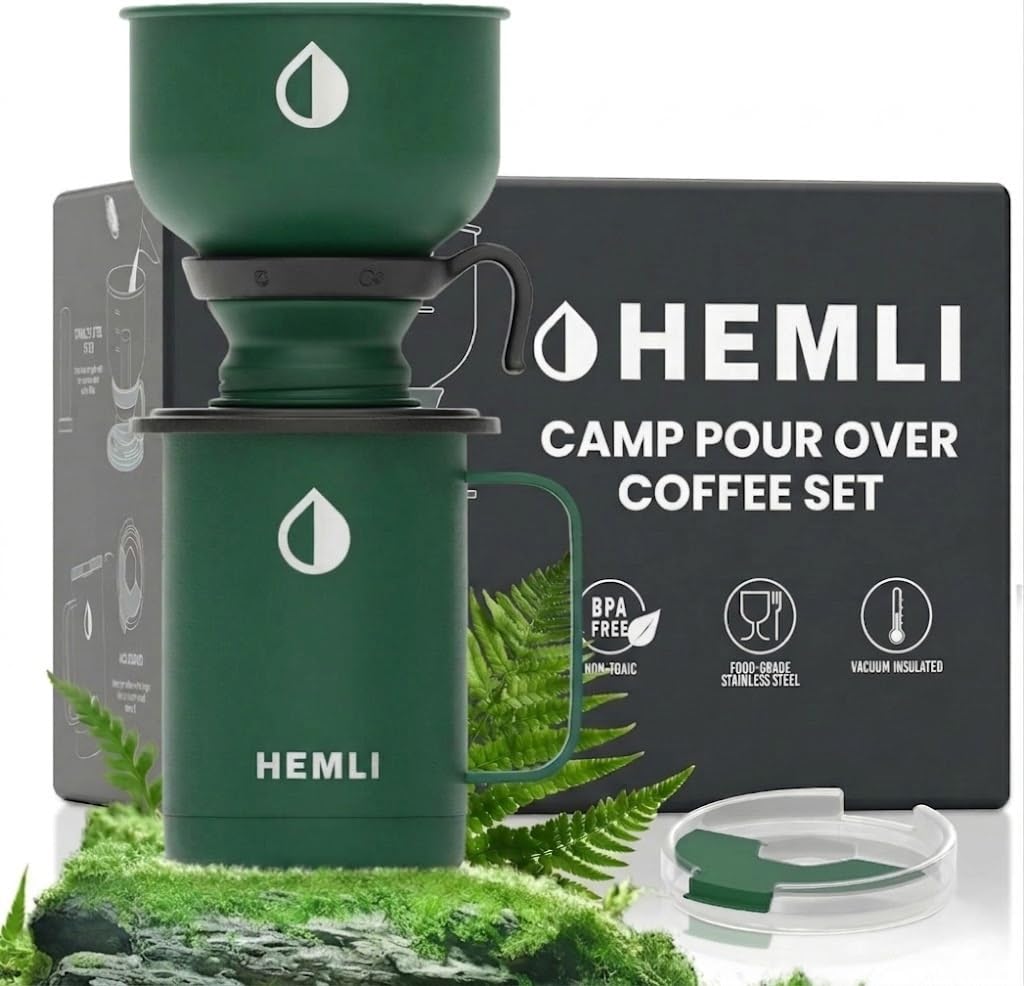16 oz Pour Over Camping Coffee Maker Set