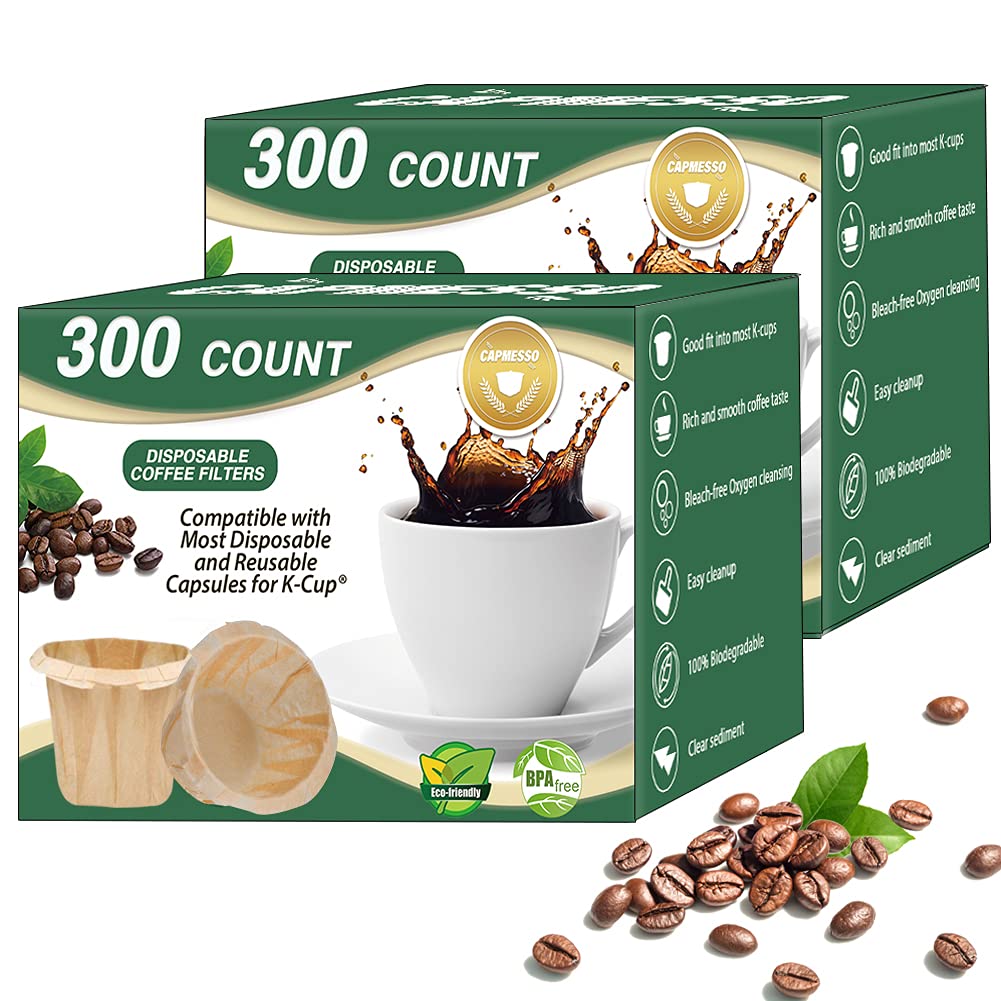 Disposable Coffee Paper Filters Replacement Kerig Filter Compatible with Reusable Single Serve Pods Keurg Coffee Maker