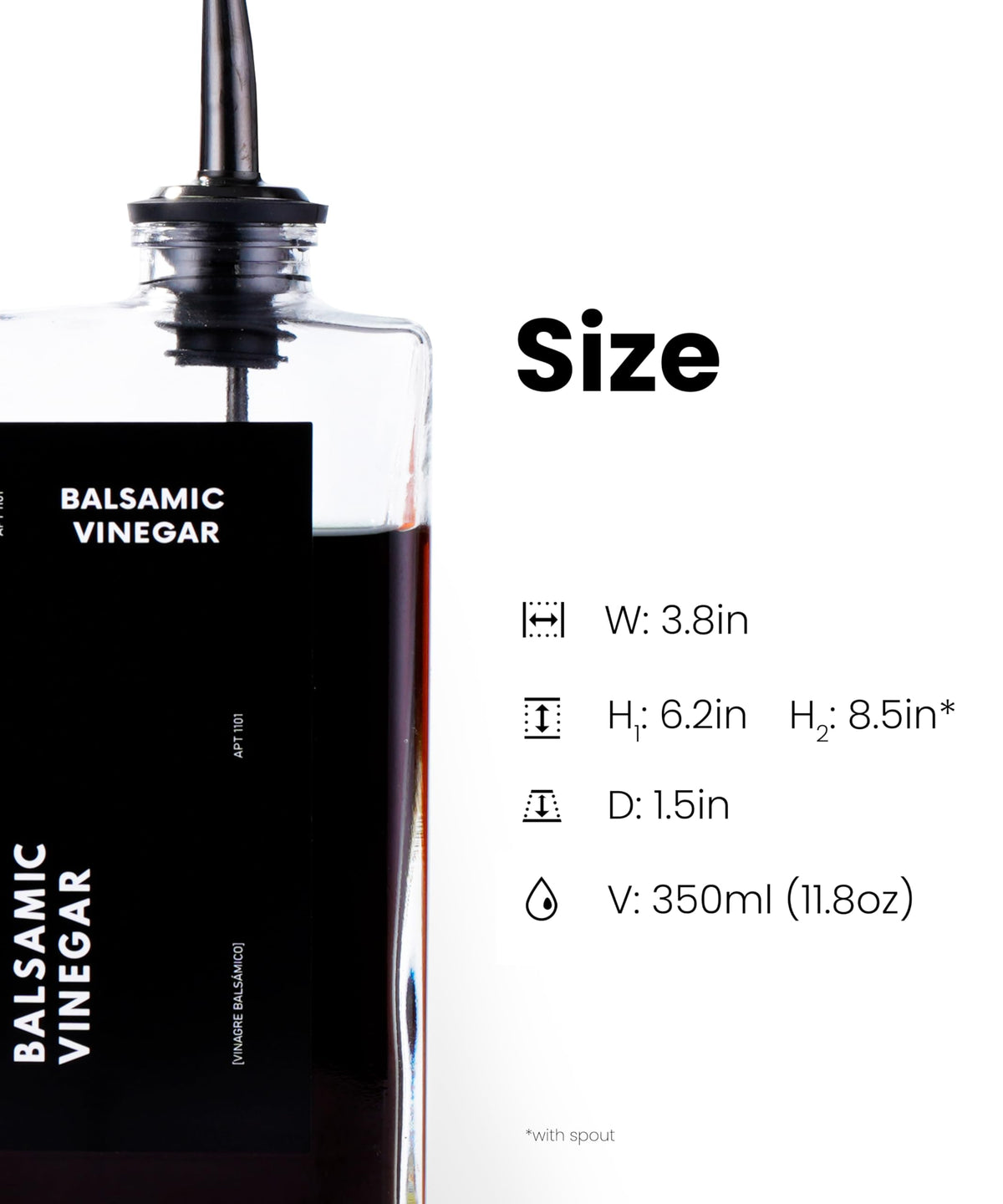 Olive Oil Dispenser for Kitchen (4 Count)