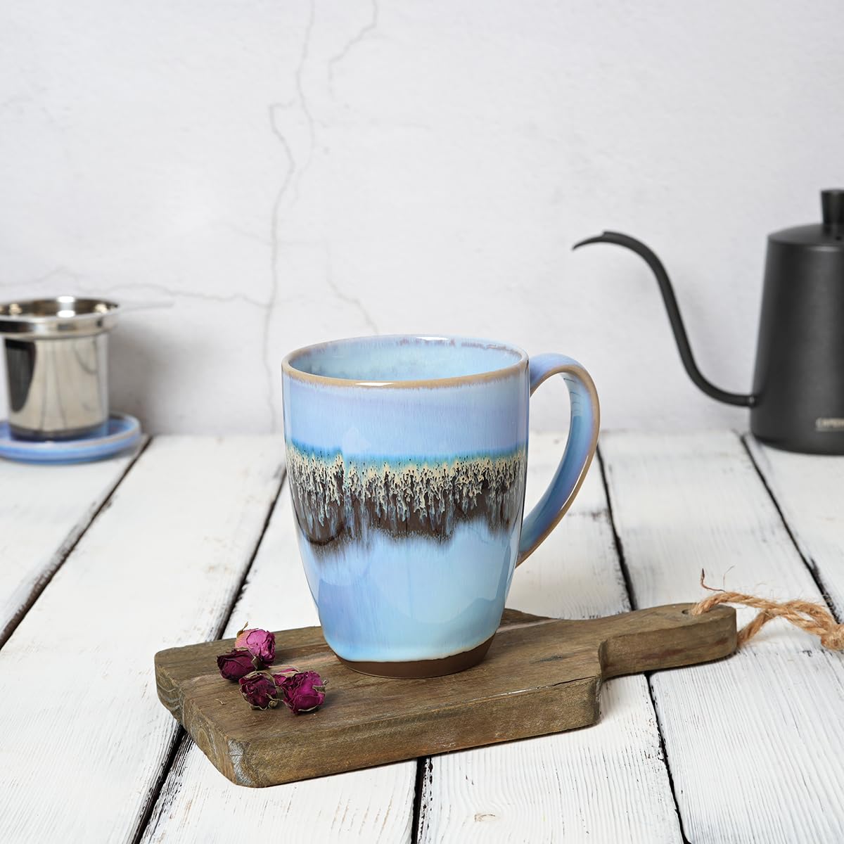Ceramic Tea Cup with Infuser and Lid