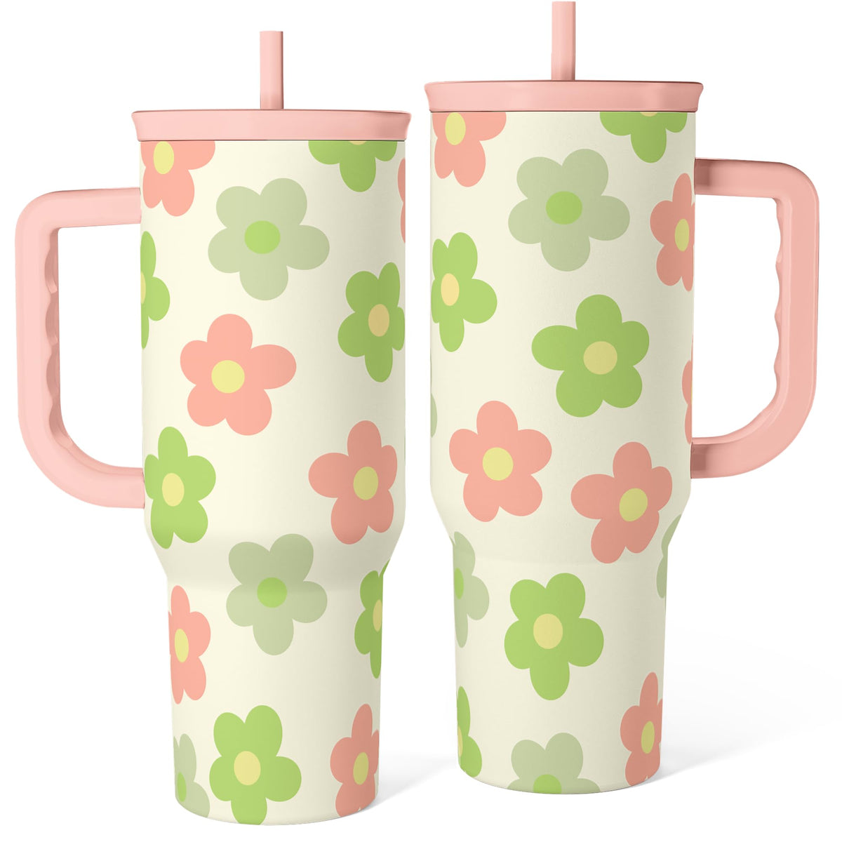 Daisy Tumbler with Handle 40oz