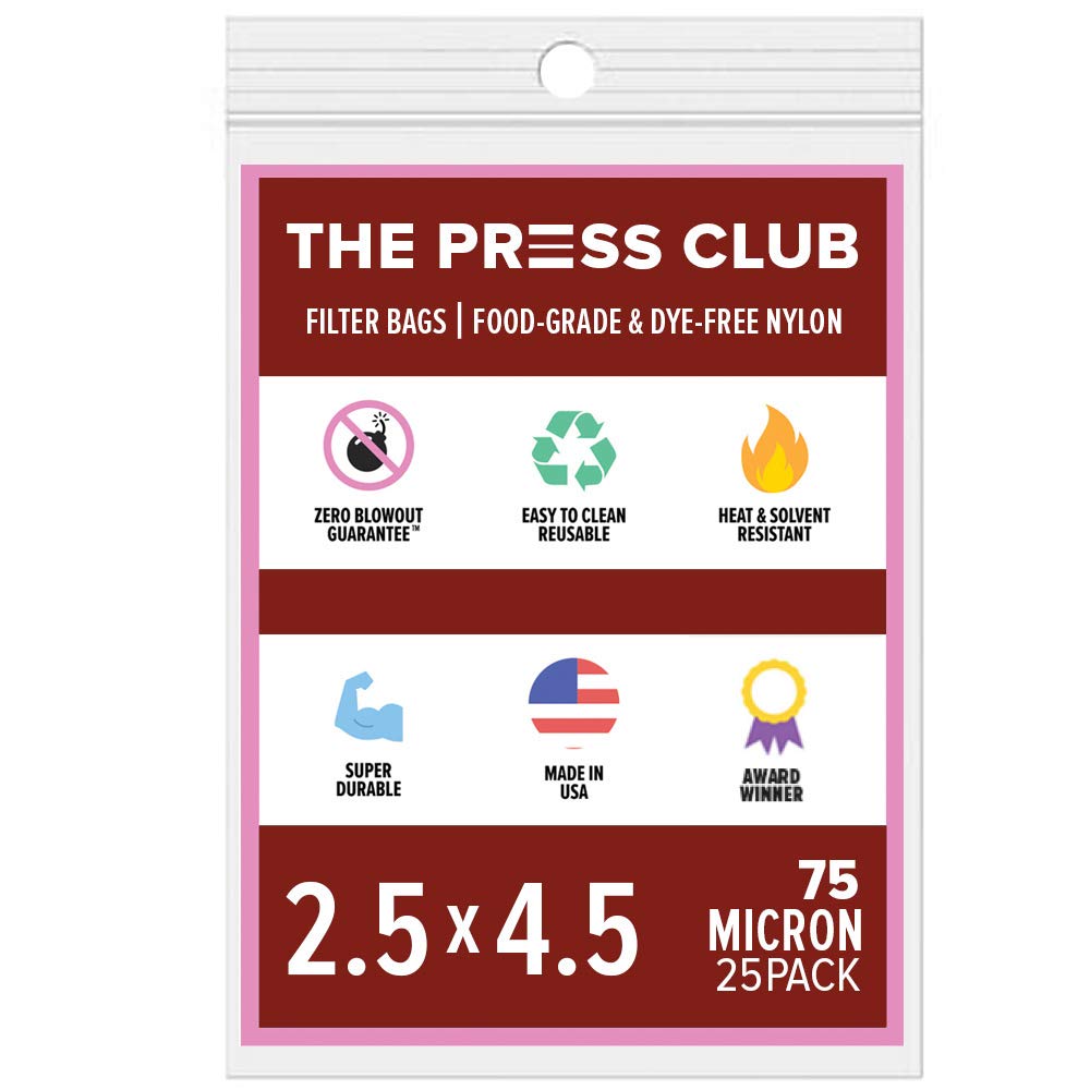 75 Micron Premium Nylon Tea Filter Bags (25 Count)