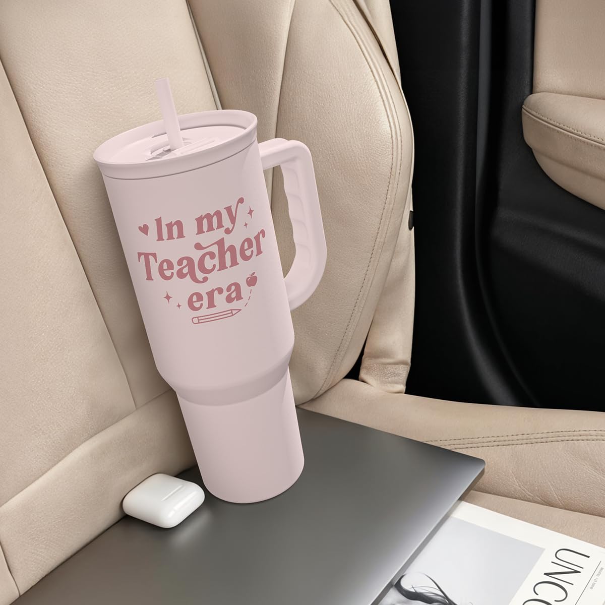 Teacher Gift Stainless Steel Insulated Tumbler with Handle