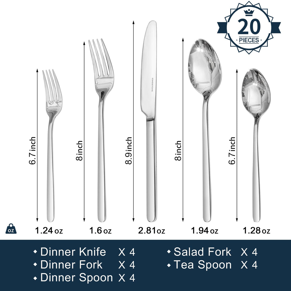 Silverware Set (4 Count)