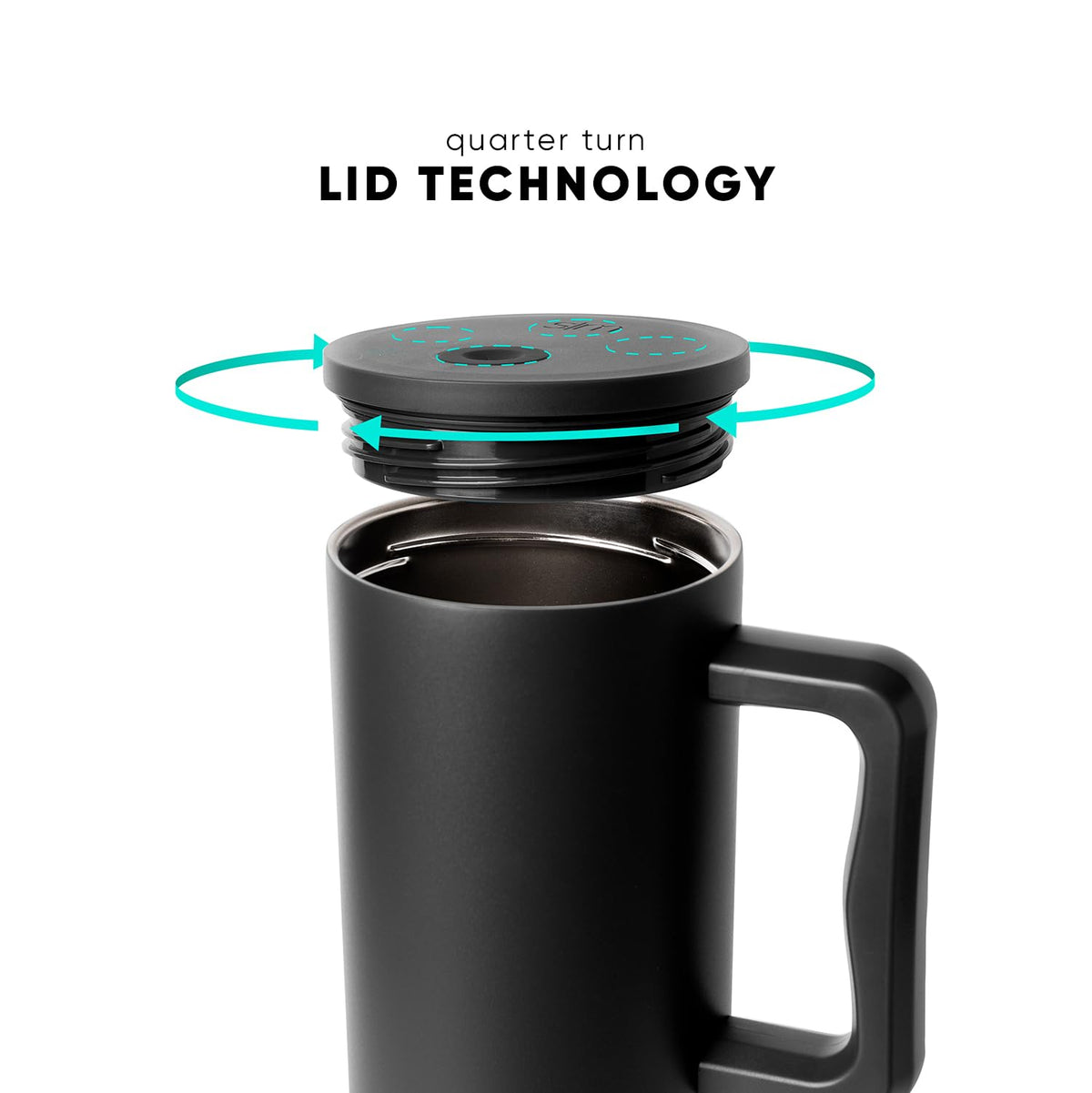 Tumbler with Handle and Straw