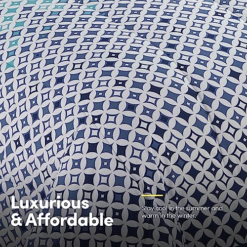 5 Piece Comforter Set Bag Solid Color All Season Soft Down Alternative Blanket & Luxurious Microfiber Bed Sheets