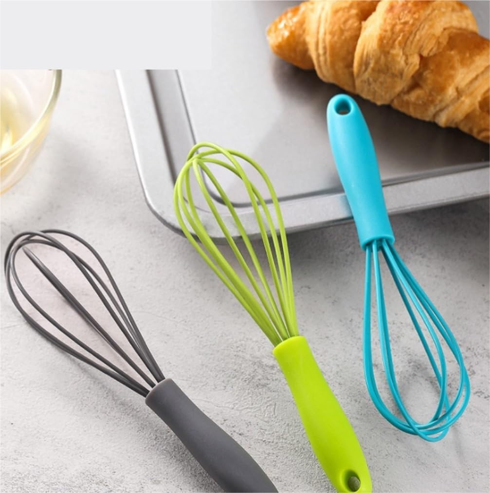 Egg Beater Compact Silicone Portable Blender Egg Beater Manual Handheld Milk Frother Household Small Kitchen Utensils