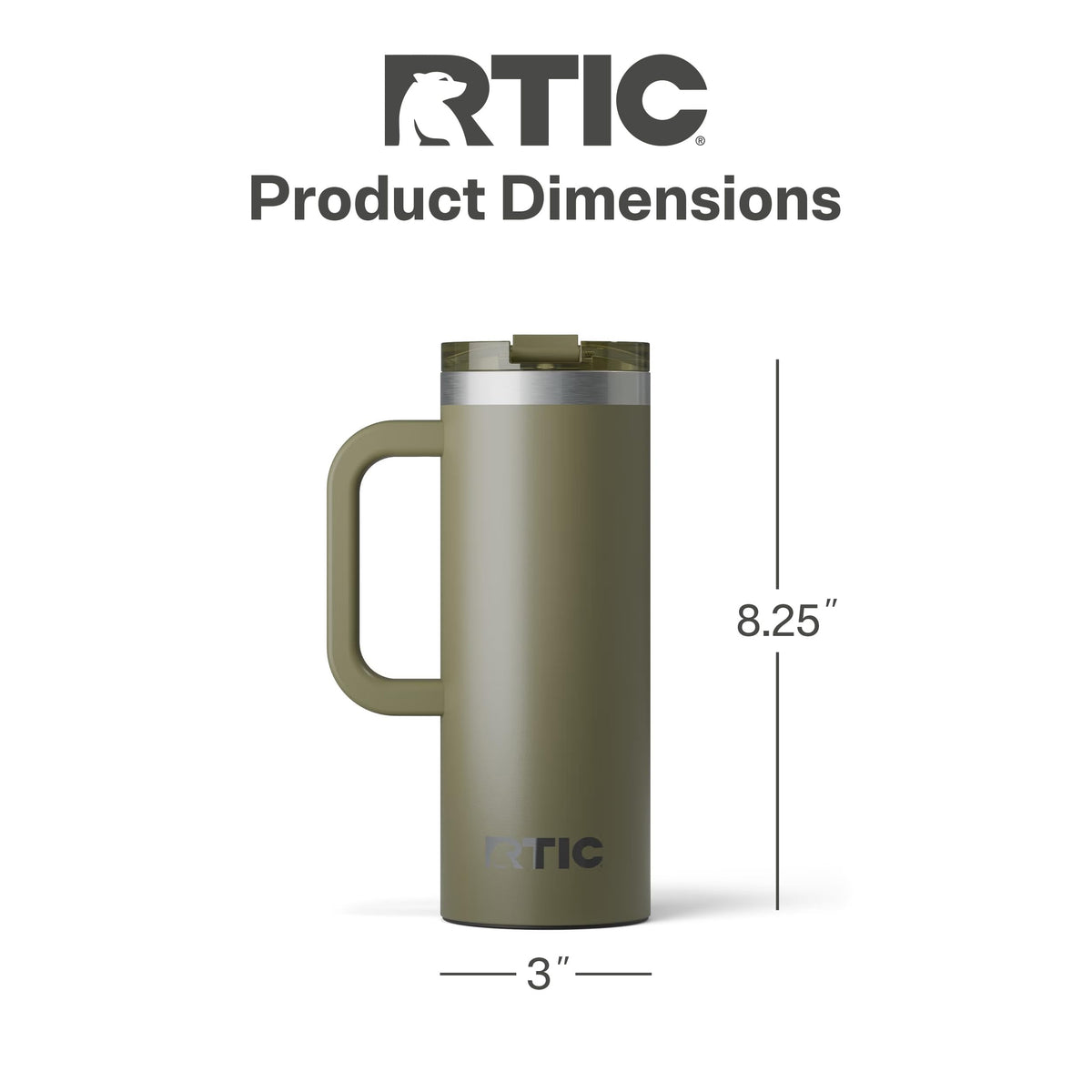 20oz Road Trip Travel Mug with Lid and Handle