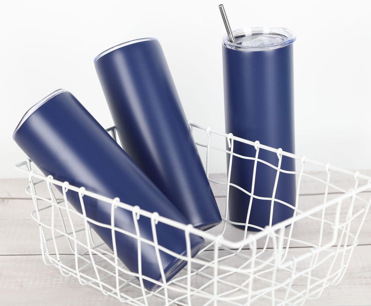 4 Pack 20 Oz Straight Skinny Tumblers (4 Count)