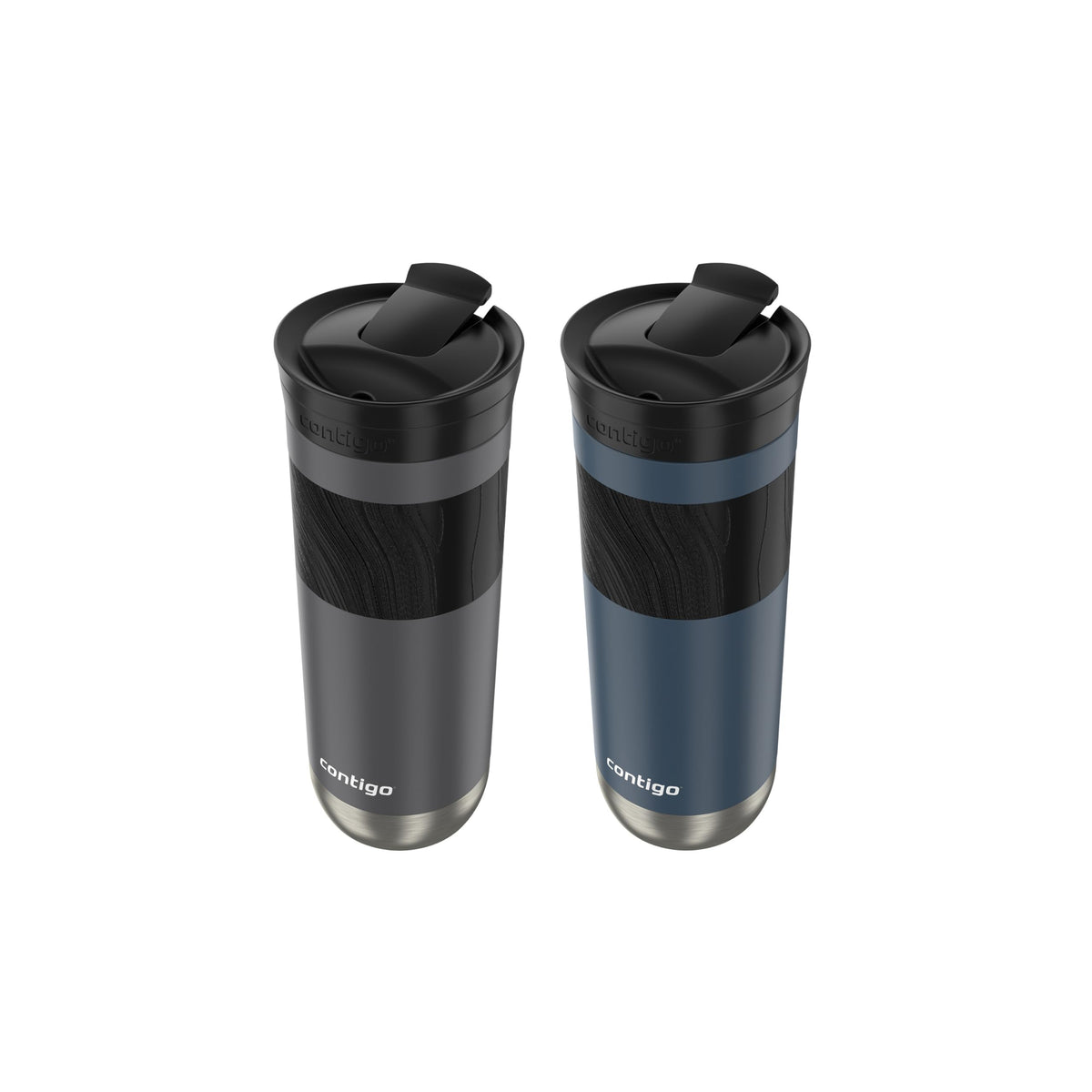 Byron 2.0 Stainless Steel Travel Mug with SNAPSEAL Lid and Grip (2 Count)
