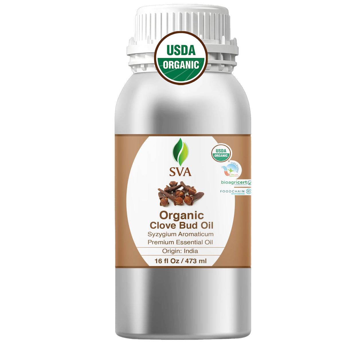SVA Organic Clove Essential Oil (16 Fl Oz)