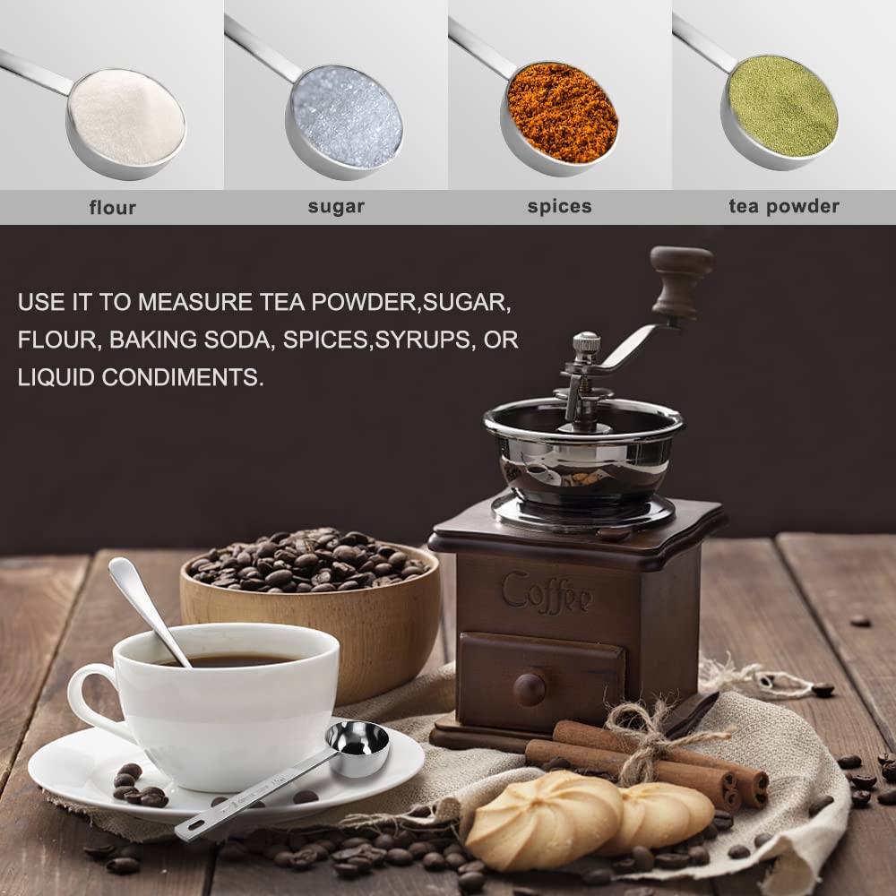 Coffee Scoop Stainless Steel Coffee Spoons Set (2 Count)