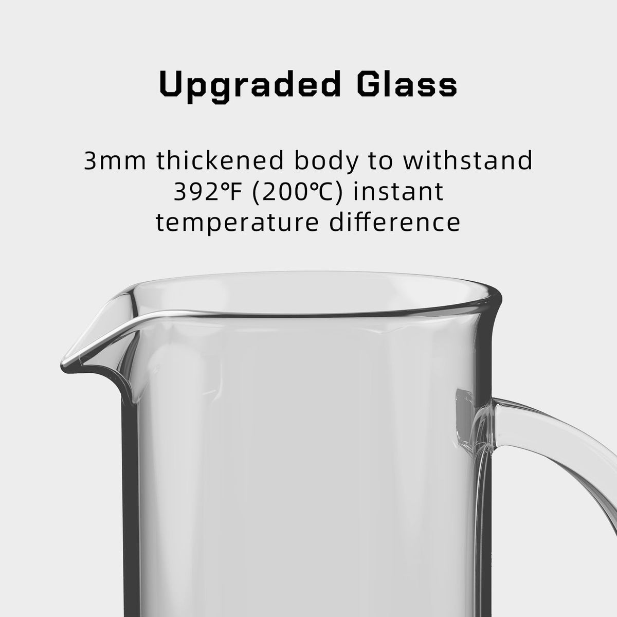 French Press Coffee Maker Stainless Steel Cold Brew Heat Resistant Glass Coffee & Tea Maker with 2 Filter