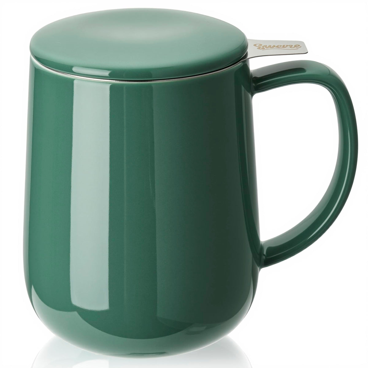 20 OZ Porcelain Tea Mug with Infuser and Lid