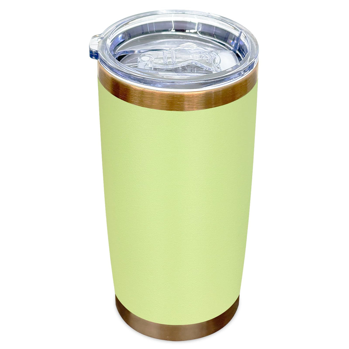 20 oz Insulated Tumbler With Lid and Straw Light Green