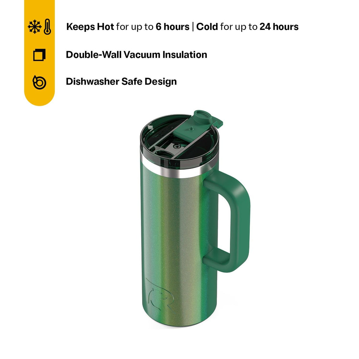 20oz Road Trip Travel Mug with Lid and Handle