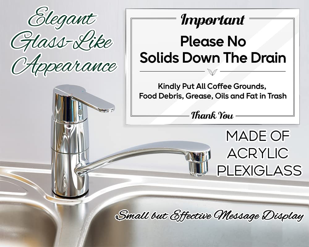 Please No Solids Down the Drain