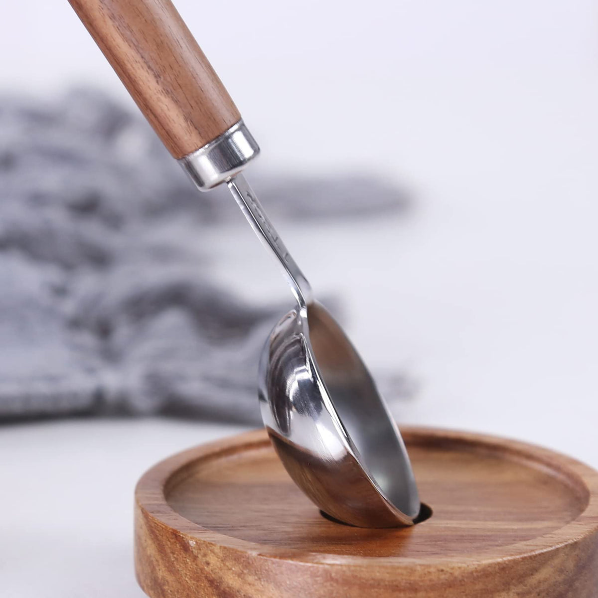 Wooden Long Handle Coffee Bean Scoops 1 tbsp for Ground Coffee