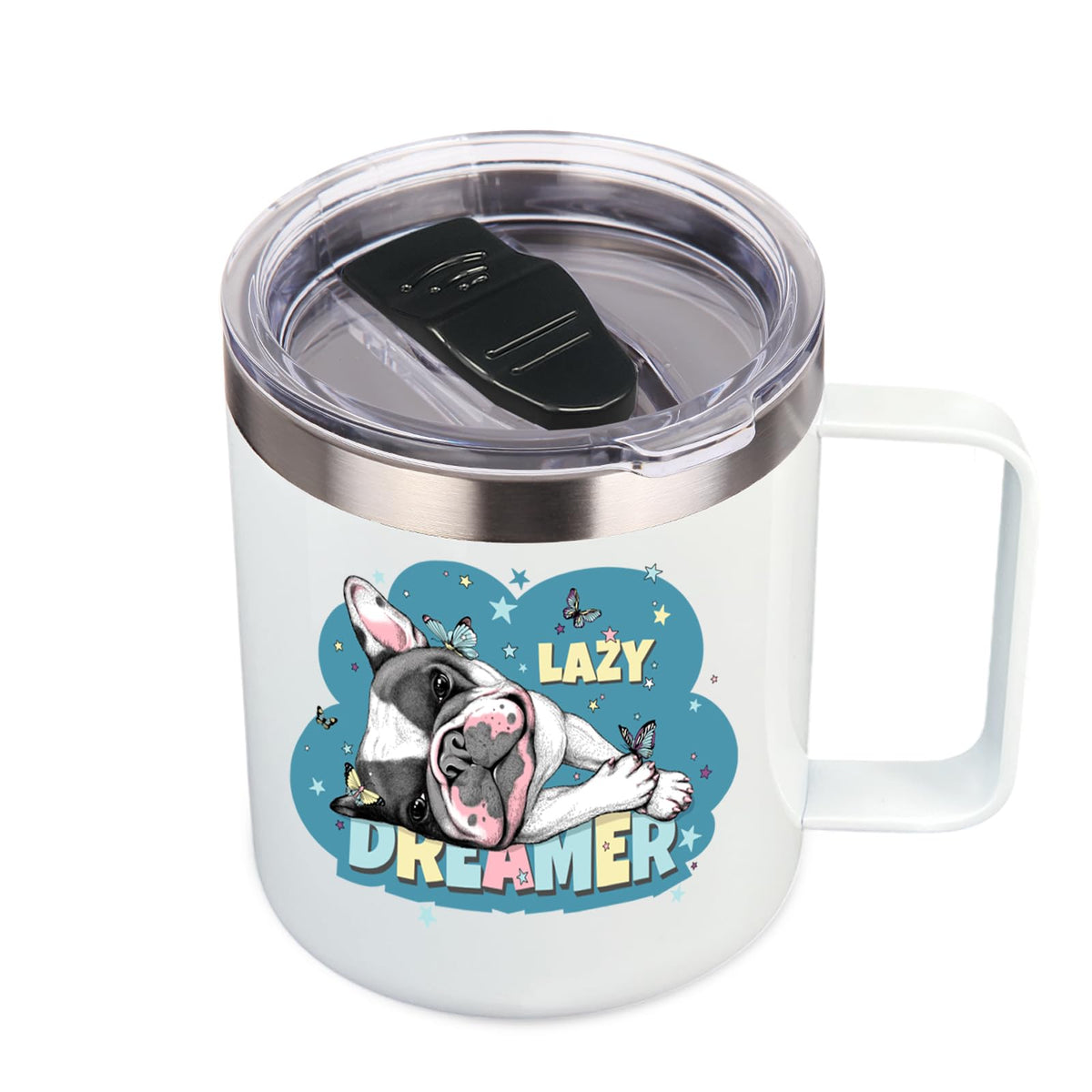 14oz sublimation Insulated Stainless Steel Coffee Mug with Leakproof Lid