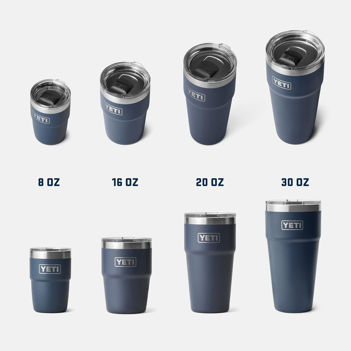 Rambler Cup Vacuum Insulated Stainless Steel Stackable Cup with Magslider Lid