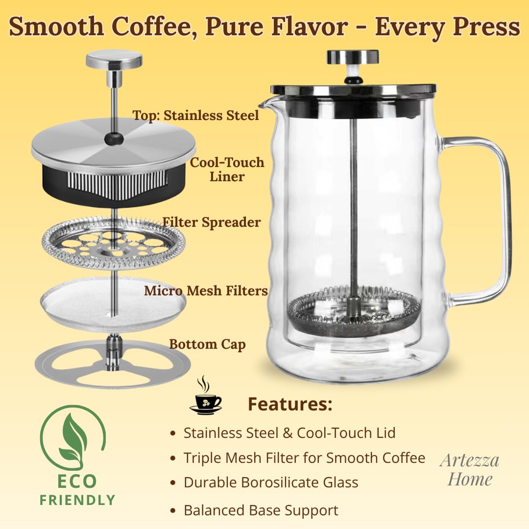 Glass French Press Coffee Maker
