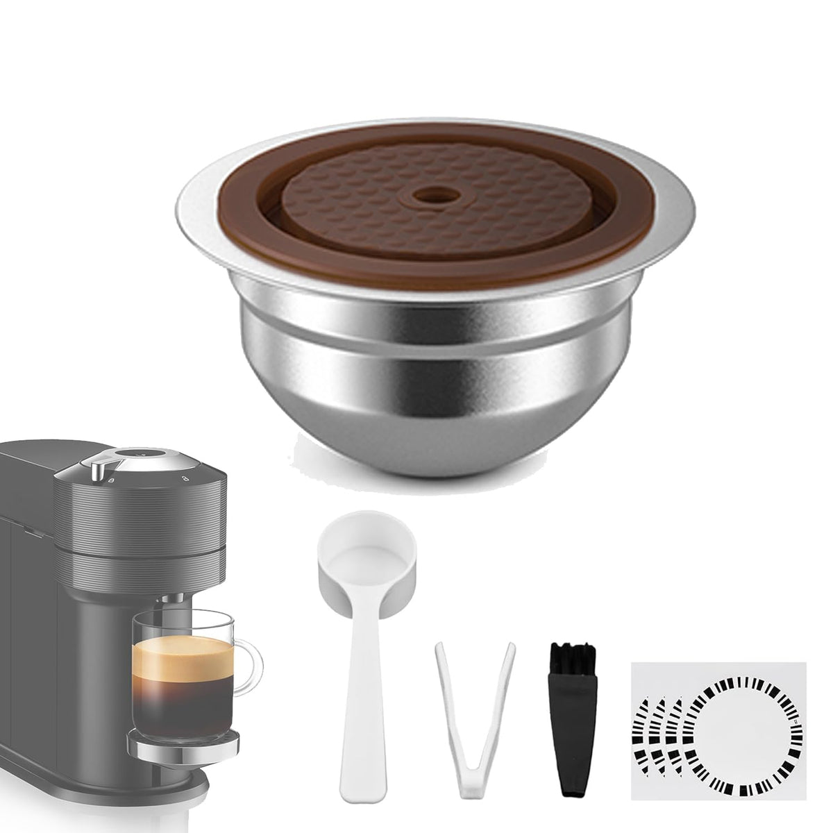 Stainless Steel Reusable Coffee Pods for Nespr*sso V