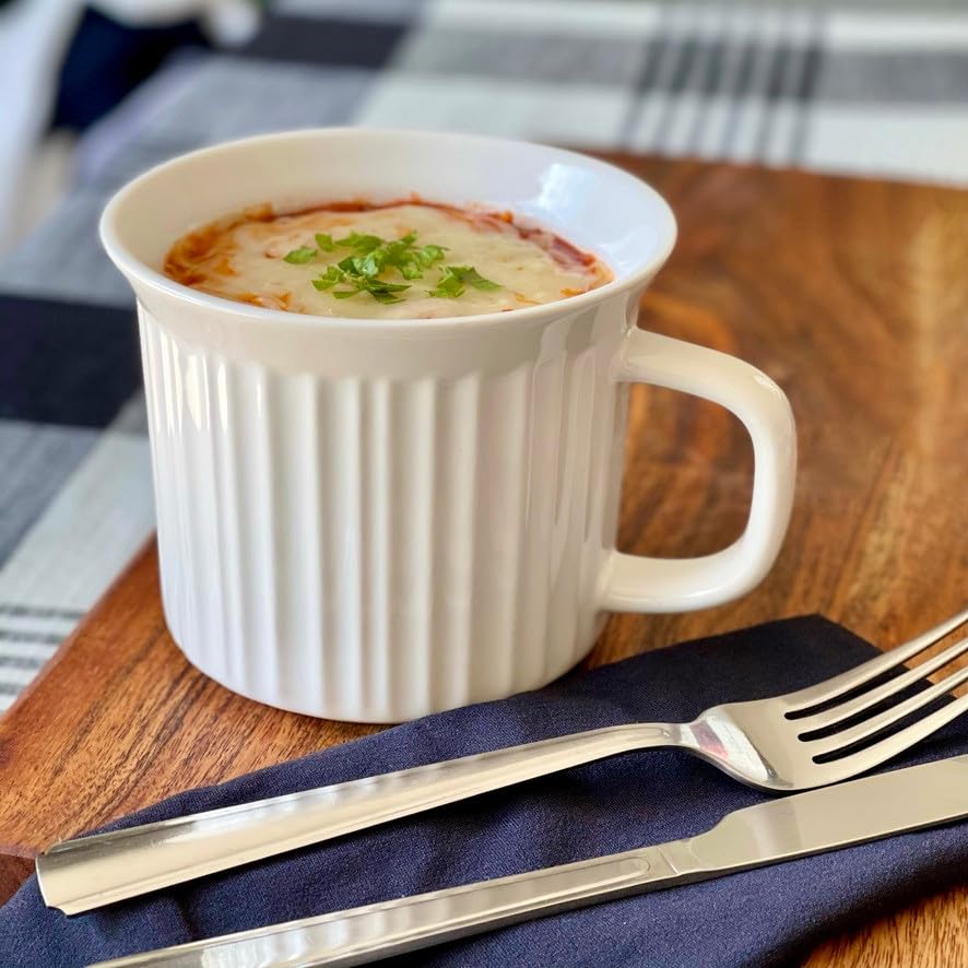 2 Pack 20oz Ceramic Meal Mugs with BPA (2 Count)