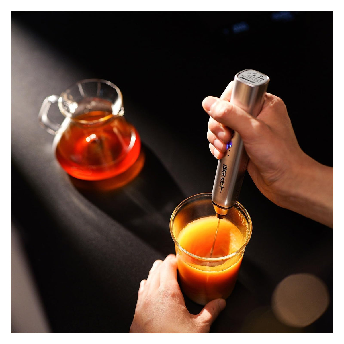 Electric Milk Frother Portable Handheld Rechargeable Mixer Foamer for