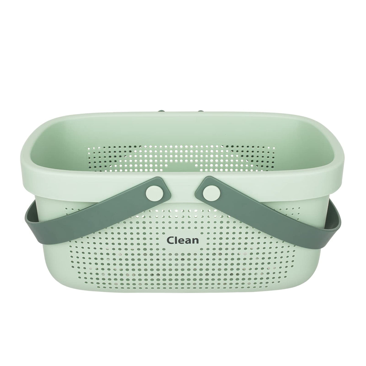 Plastic Storage Basket with Handle Portable Shower Caddy Tote Organizer Basket Bin for Bathroom Kitchen Dorm Room Bedroom
