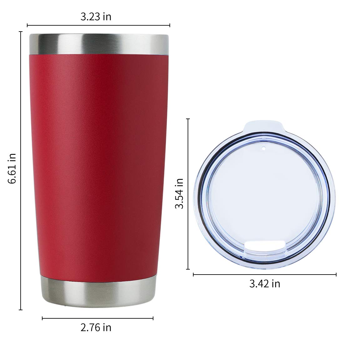 20oz Stainless Steel Tumbler Bulk with Lid
