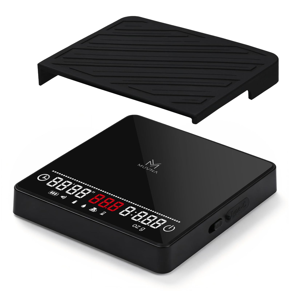 Espresso Mini Coffee Scale with Timer & Flow Rate Indicator