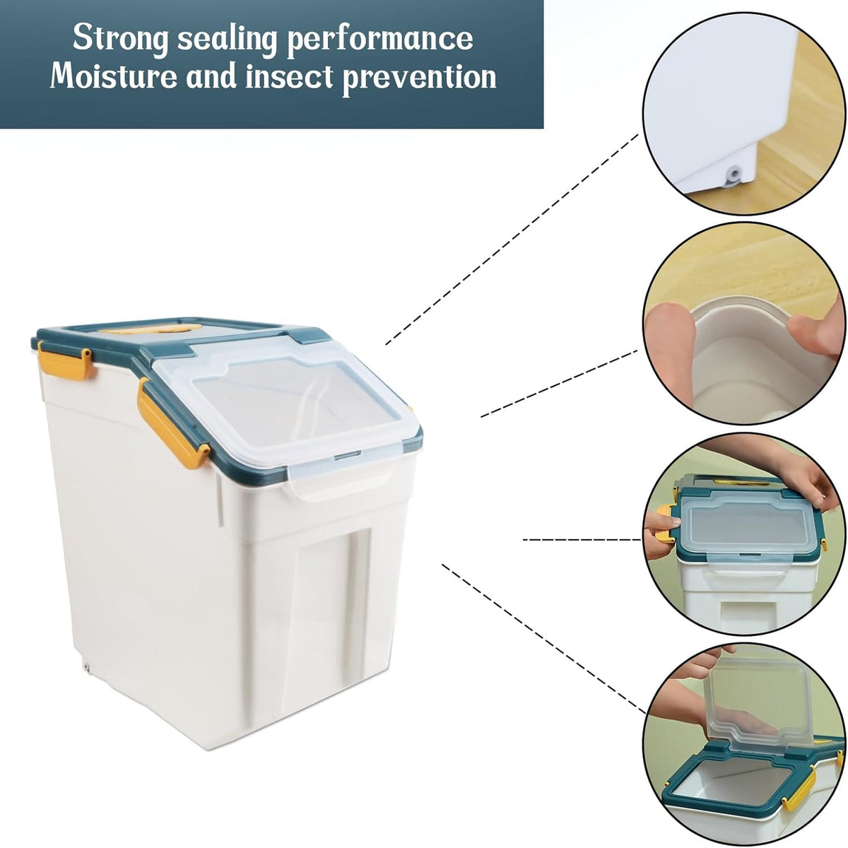 Rice Storage Container 50LB (2 Count)