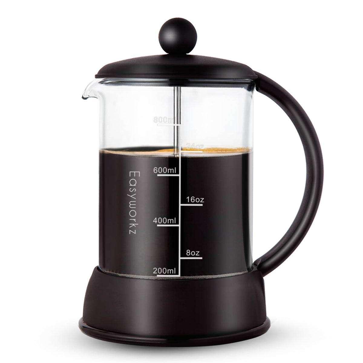 Eclipse French Press 27 oz Coffee Tea Maker with Borosilicate Glass