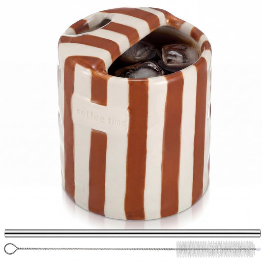 1 Pack Ceramic Mug with Sip Hole