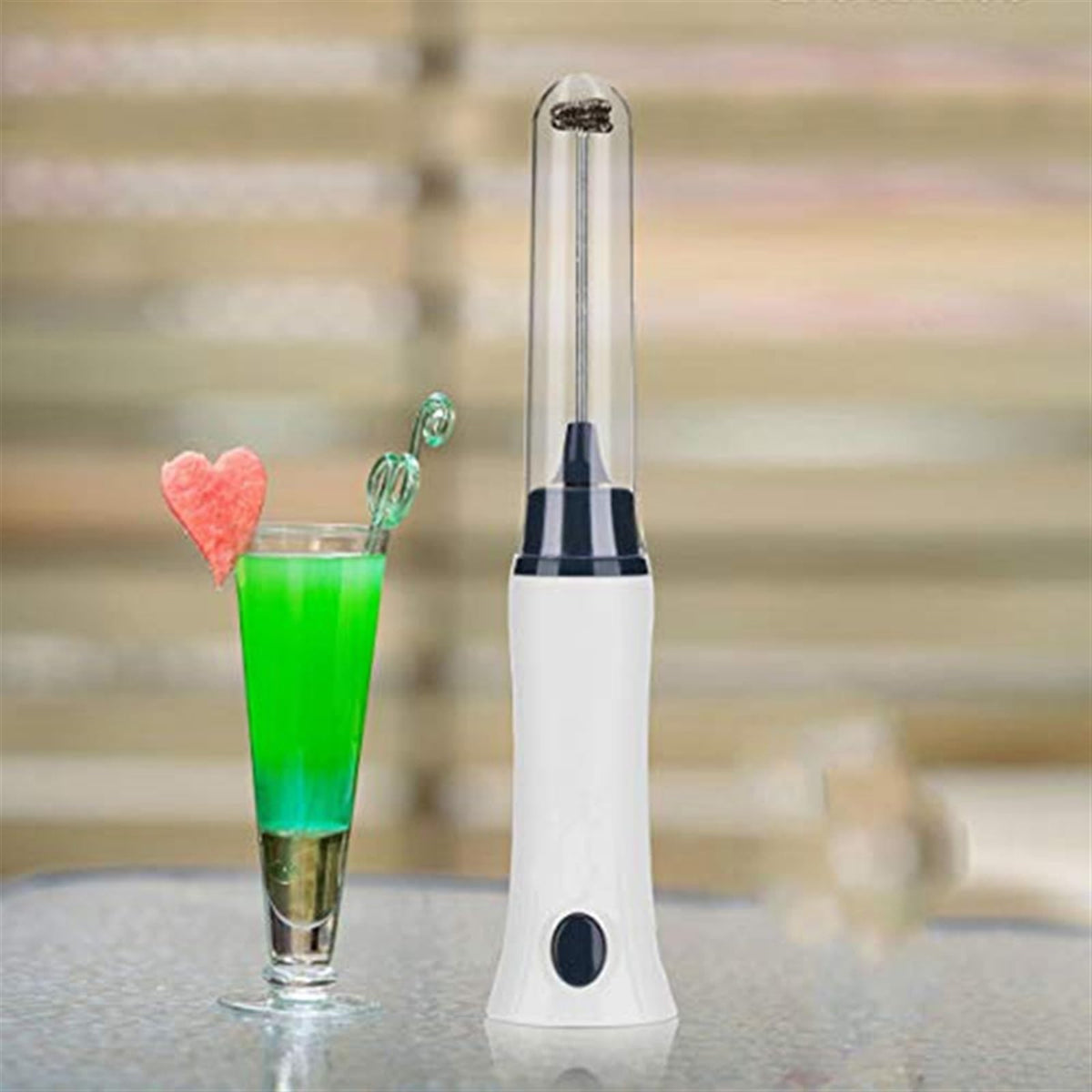 AD Handheld Electric Coffee Mixer Frother Automatic Milk Beverage Foamer Cream Cooking Stirrer Egg Beater With Cover