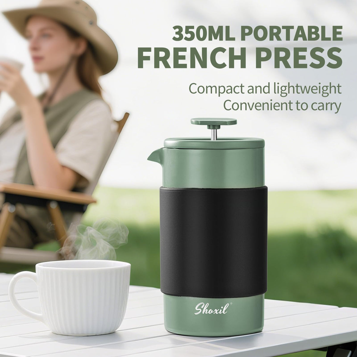 French Press 350ml Stainless Steel Coffee Press