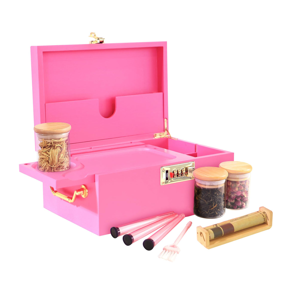 Bamboo Box with Combination Lock