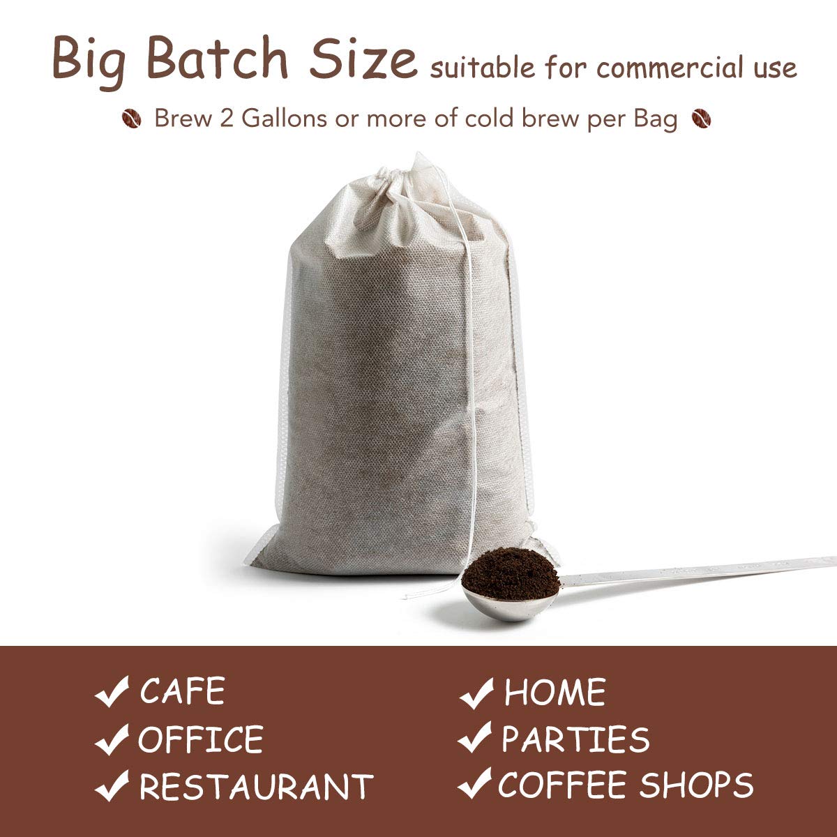 Disposable Cold Brew Coffee Filters (60 Count)
