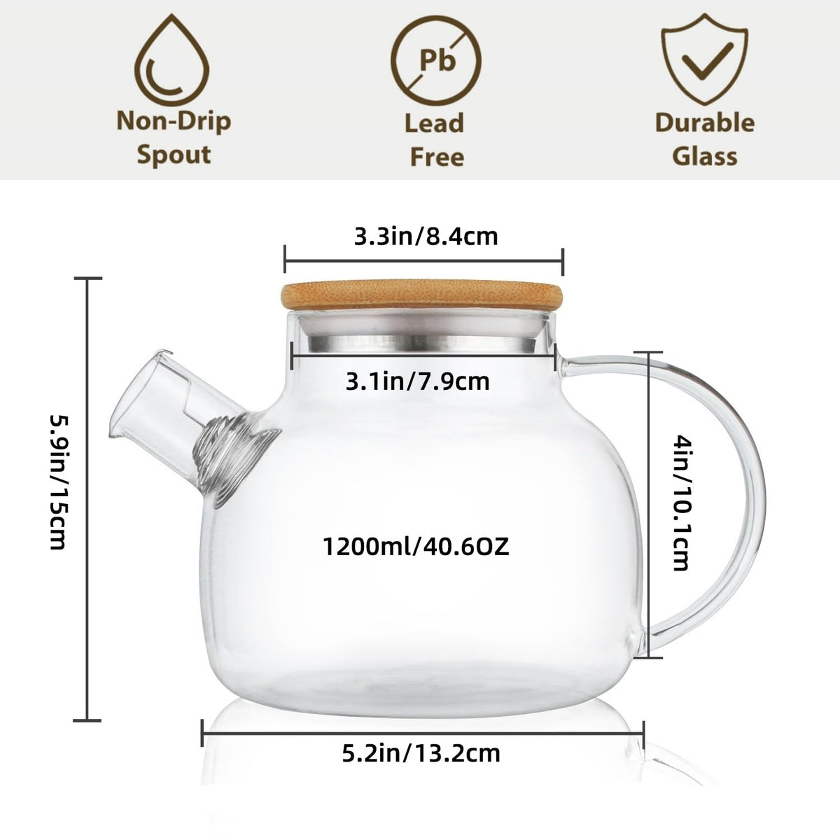 Glass Teapot Stovetop Safe